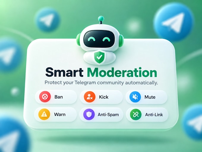build a telegram admin bot with moderation and automation
