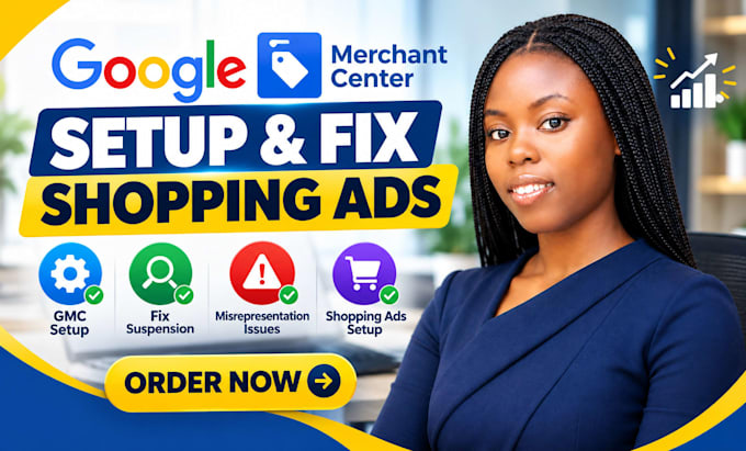 setup shopping ads fix gtin gmc suspension google merchant misrepresentation