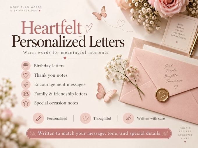 write personalized heartfelt letters