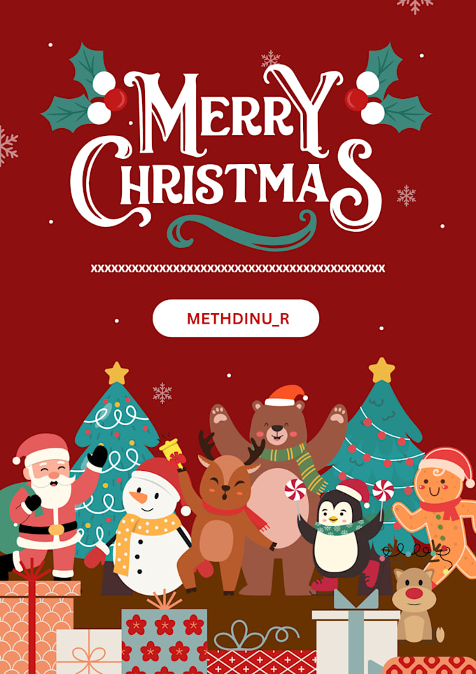 design an eye catching christmas flyer