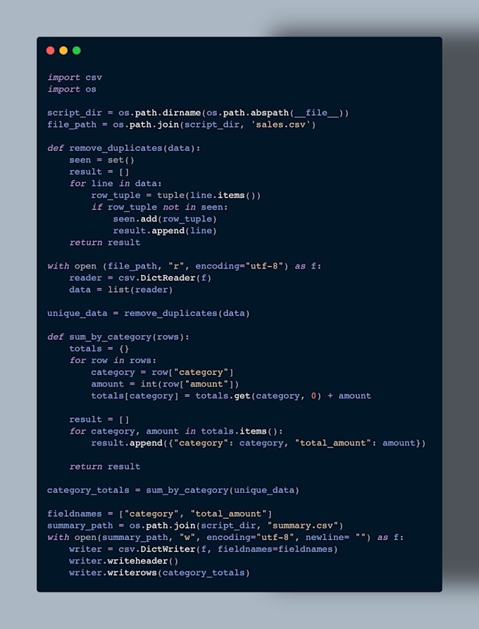 clean and process your CSV or excel sales data
