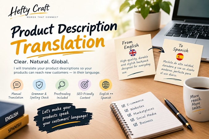 translate product descriptions in multiple languages