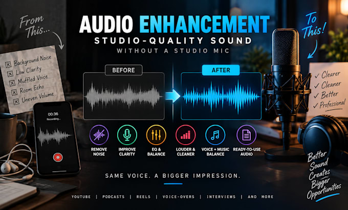 enhance any voice to studio quality microphone