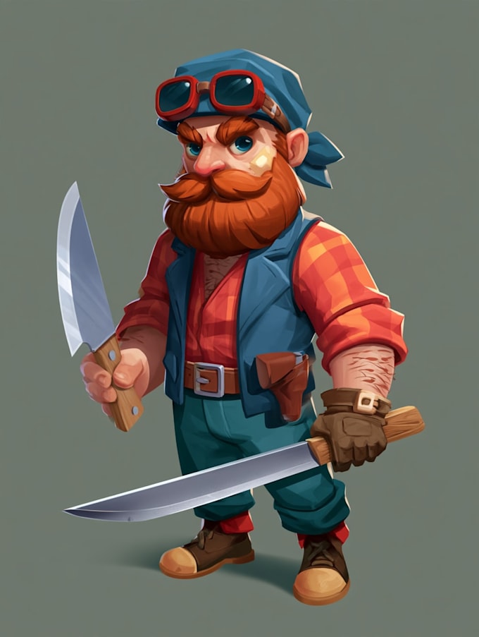 create simple 2d game characters
