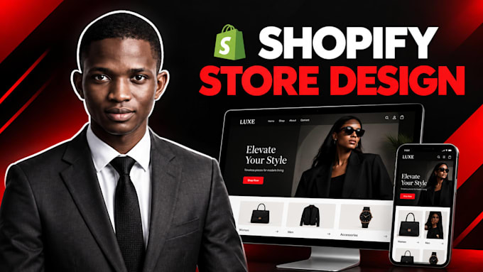 redesign your shopify homepage and product pages to look professional