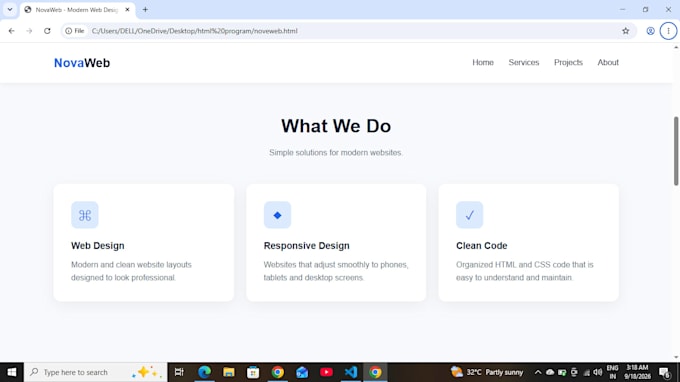 create a responsive HTML CSS website