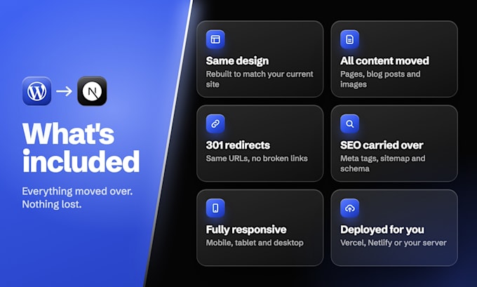 migrate your wordpress website to a fast nextjs or react