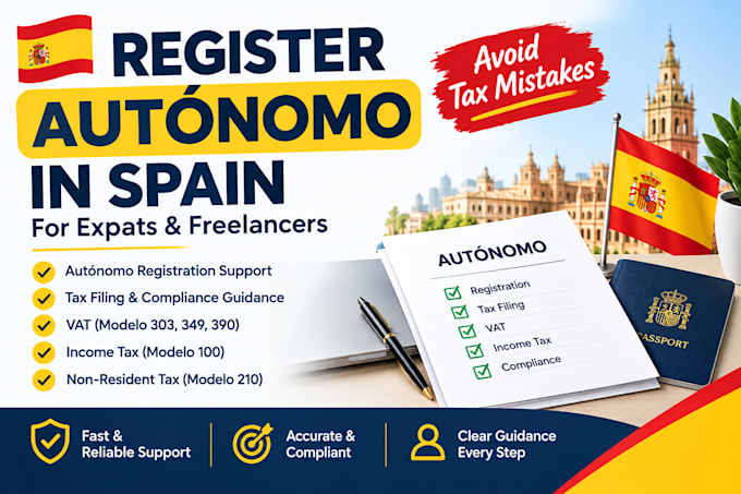 help with spanish autónomo registration and tax filing