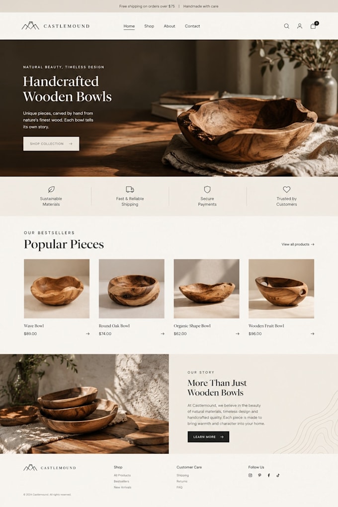 create you an online store