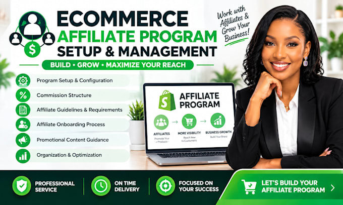 set up and manage your ecommerce affiliate program