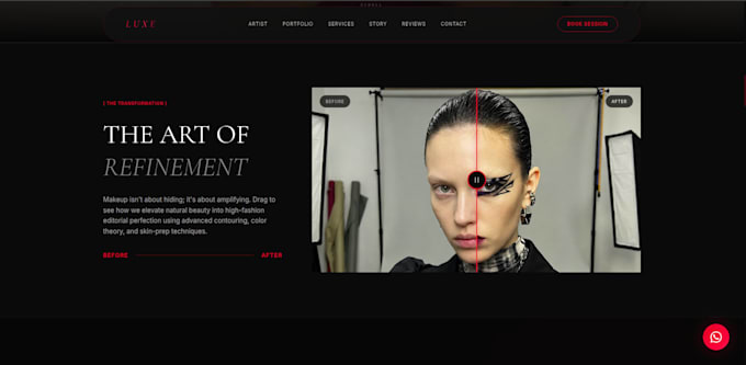 build a premium bridal or beauty salon website