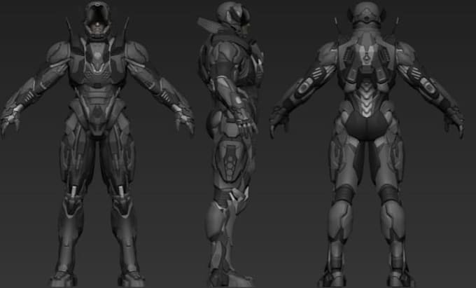 create a custom sci fi 3d character, cyberpunk or futuristic game ready model