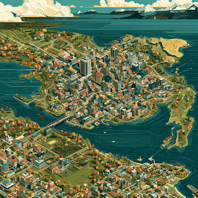 design great map in quality vector illustration