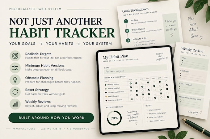 turn your goals into a personalized habit system
