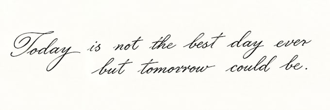 write elegant hand calligraphy quotes, names, and custom messages