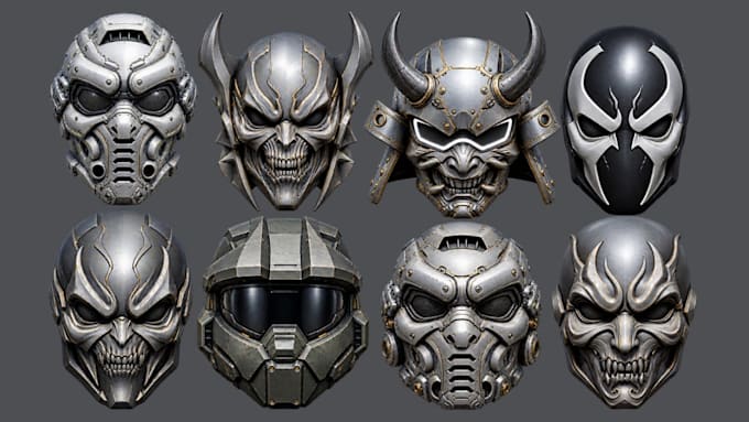 create 3d printable cosplay masks, helmets and armor