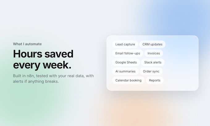build an n8n ai automation workflow for leads, emails or reports