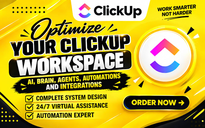 set up clickup ai, brain, agents, automations and integrations