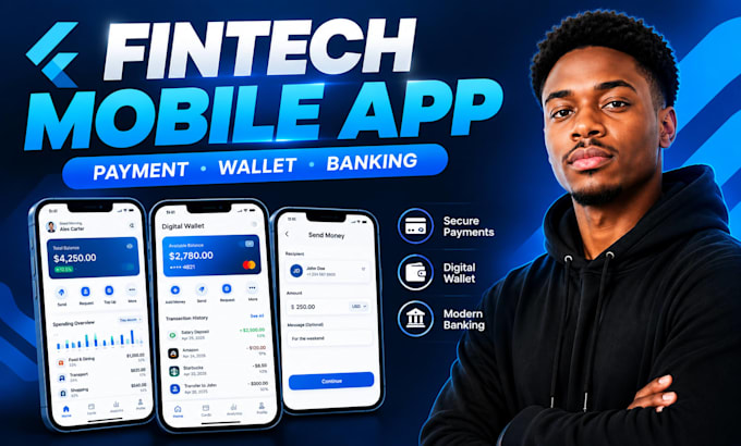 develop fintech app, finance app and payment app for adroid and ios
