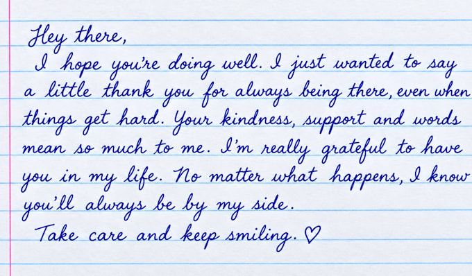 write your text in beautiful handwritten cursive