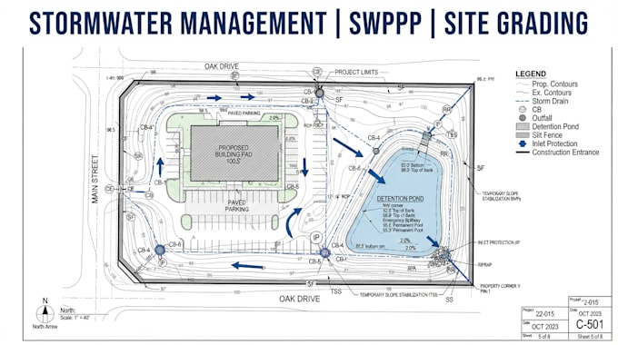 do swppp report, stormwater, erosion control and site grading plan