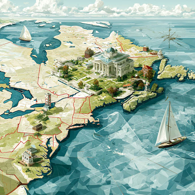 design great map in quality vector illustration