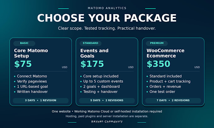 set up matomo analytics and fix event and ecommerce tracking