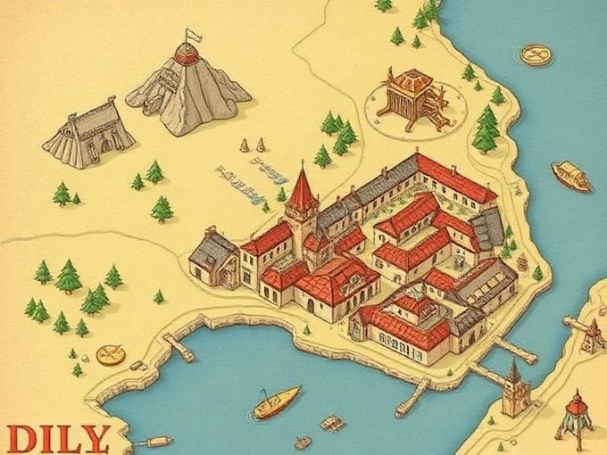 draw your dnd town map