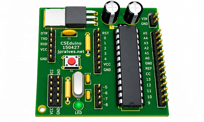 design motor driver and robotics pcb schematic in kicad with gerber and bom