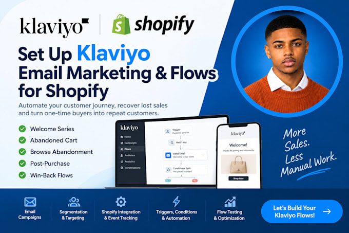 setup klaviyo email marketing and flows for shopify