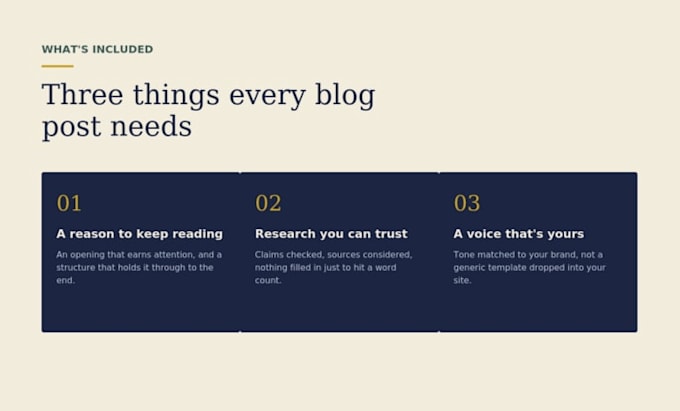 write an engaging blogs or articles
