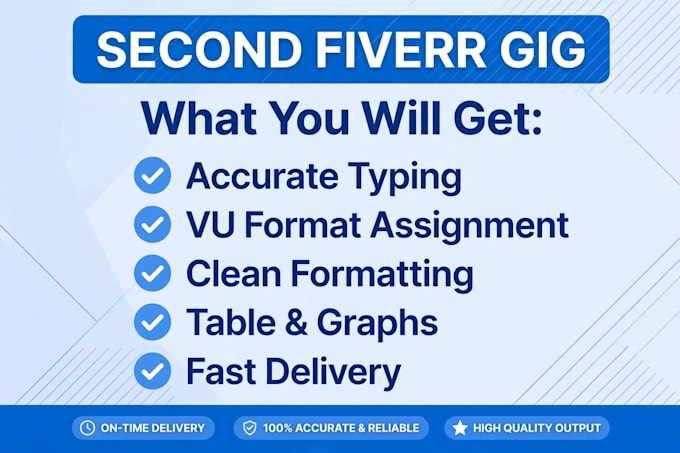 do ms word typing, pdf to word, and vu assignment formatting