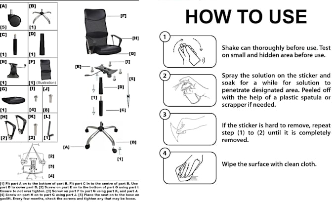 design step by step instructional manual, user manual user guide, product manual