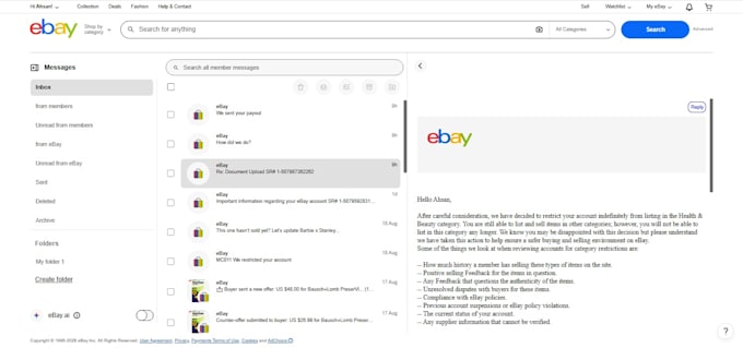 help with ebay mc011 mc999 mc081 account reinstatement