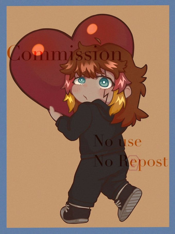 draw a cute chibi art illustration