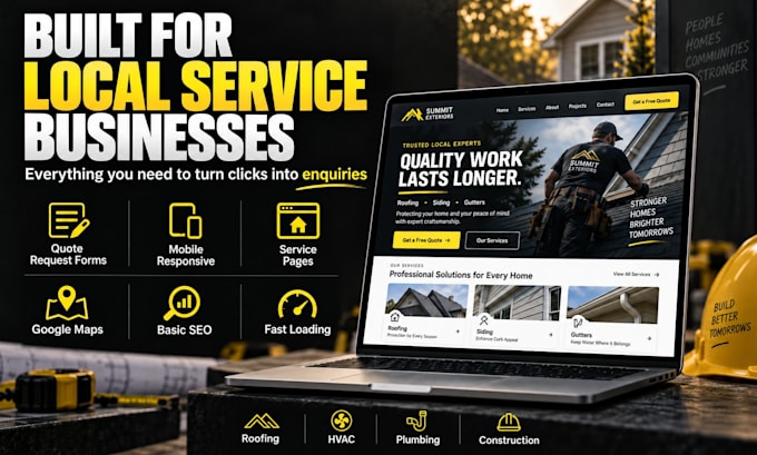 build a high converting wordpress website for contractors