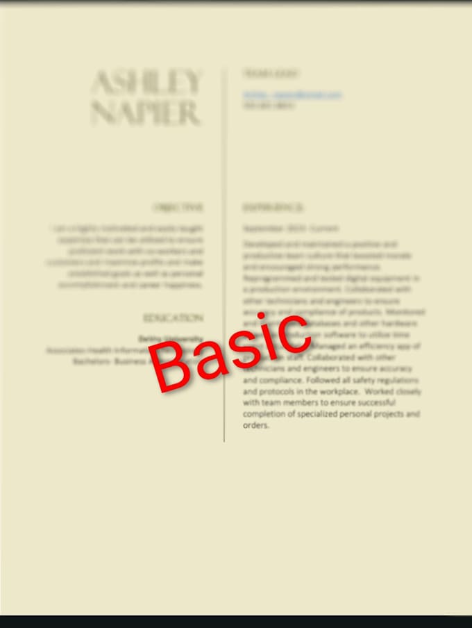 create a personal resume, letter, and career document