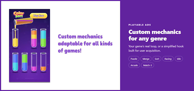 create custom HTML5 playable ads for your mobile game