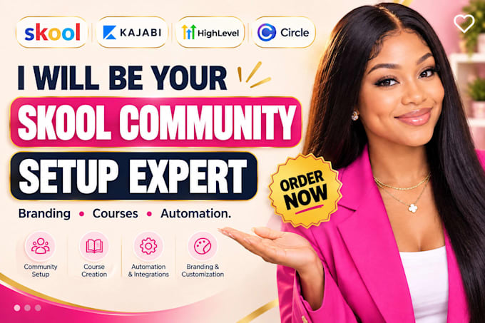 setup skool community setup skool online course creation skool community manager
