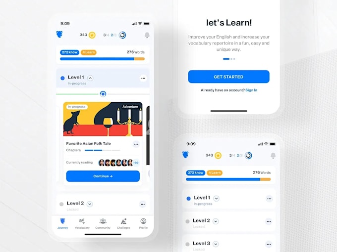 develop vocabulary app english learning app e learning app online course app