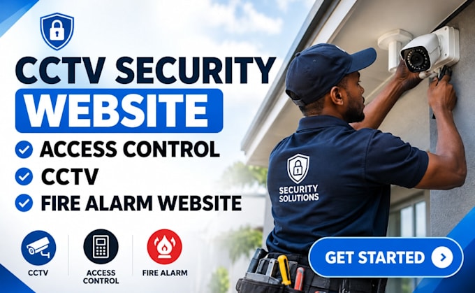 design cctv security website access control cctv fire alarm website