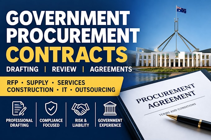 draft a professional government procurement contract or agreement
