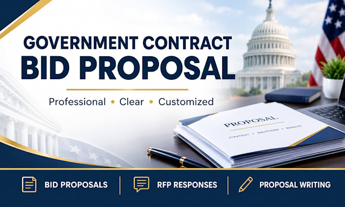 write a government contract bid proposal