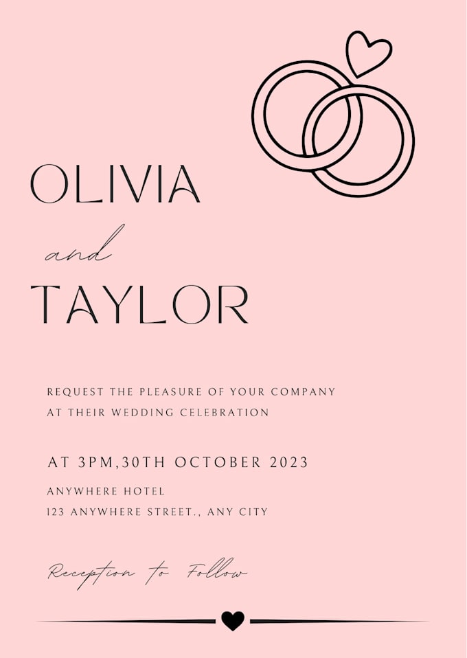 digital wedding invitation desing