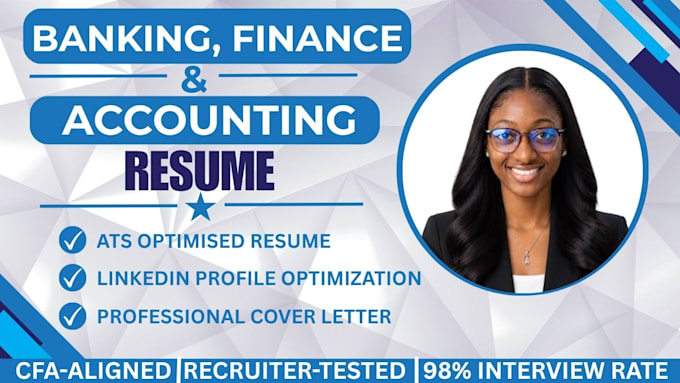 write a banking finance and accounting resume