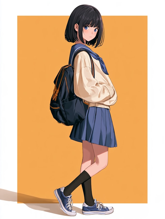 do a anime character