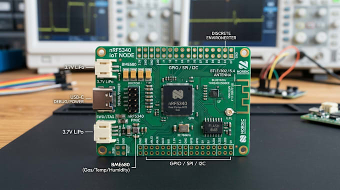design nrf5340 wireless iot node with bluetooth and embedded systems