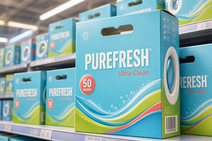 design creative box, pouch and label packaging design