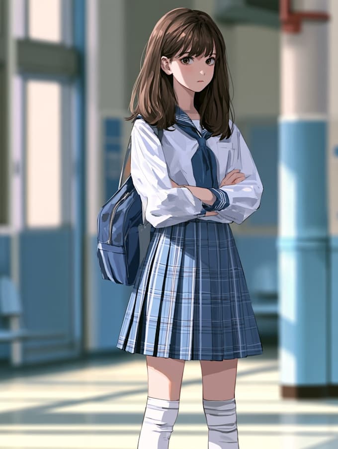 draw anime character illustration