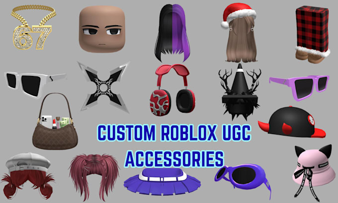 create custom roblox ugc accessories, hats, hair and avatar items